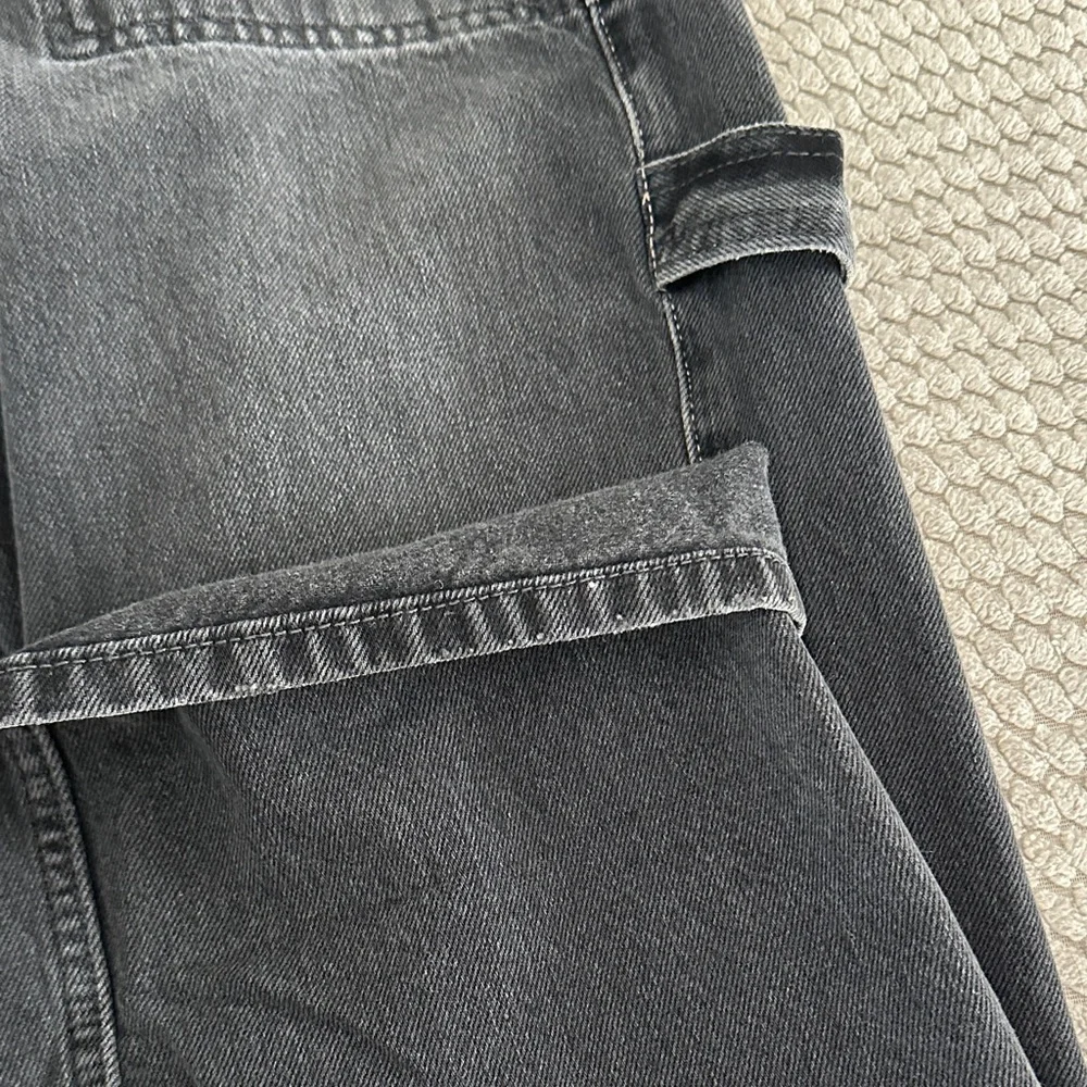 BNWT We The Free Charcoal Denim Carpenter Pants - Picture 7 of 10